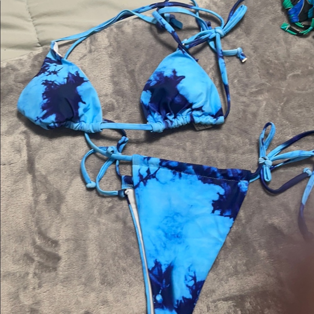 Shein tie dye bathing suit